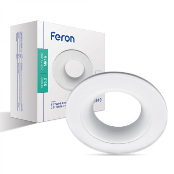 Світильник вбудований Feron DL8910 MR16/GU5.3 IP44 круг білий