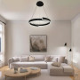 Люстра LED SMART ESLLSE HIPPO 90W,IP20,3000-6500K,чорний 10540