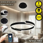 Люстра LED SMART ESLLSE HIPPO 90W,IP20,3000-6500K,чорний 10540