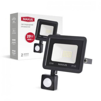 Прожектор Maxus , FL-04 , 20W 5000K sensor