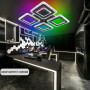 Люстра LED SMART ESLLSE ROOM ICE RGB 5S 70 Вт SMART 385×385×75 мм Чорна 10416