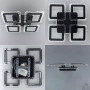 Люстра LED SMART ESLLSE ROOM ICE RGB 5S 70 Вт SMART 385×385×75 мм Чорна 10416
