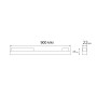 Світильник магнітний лінійний HOROZ 28W MAGNET-LM3 4200K 3180Lm чорний 48V