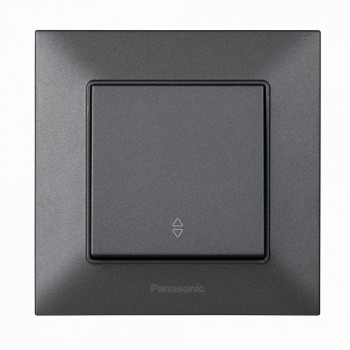 Вимикач 1-й димчастий прохідний Panasonic Arkedia Slim WNTC00032DG-UA