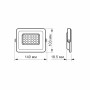 Прожектор VIDEX 20W 5000K 220V WHITE VL-F2E-205W, (480376)