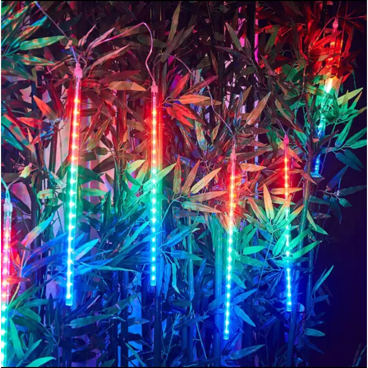 Гірлянда діодна "Метеор" 8 трубок RGB 30см