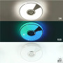 Люстра LED SMART ESLLSE музична SONG R RGB 40 Вт 330x65 мм Біла 10451