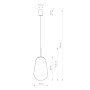 Підвісний світильник Nowodvorski 7798 Pear E27 1x40W IP20 Bl