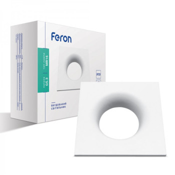 Світильник вбудований Feron DL8330 MR16/GU5.3 квадрат білий