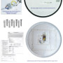 LED світильник ДББ MONO VIOLUX круг 72W 4500K IP20 чорний 200140