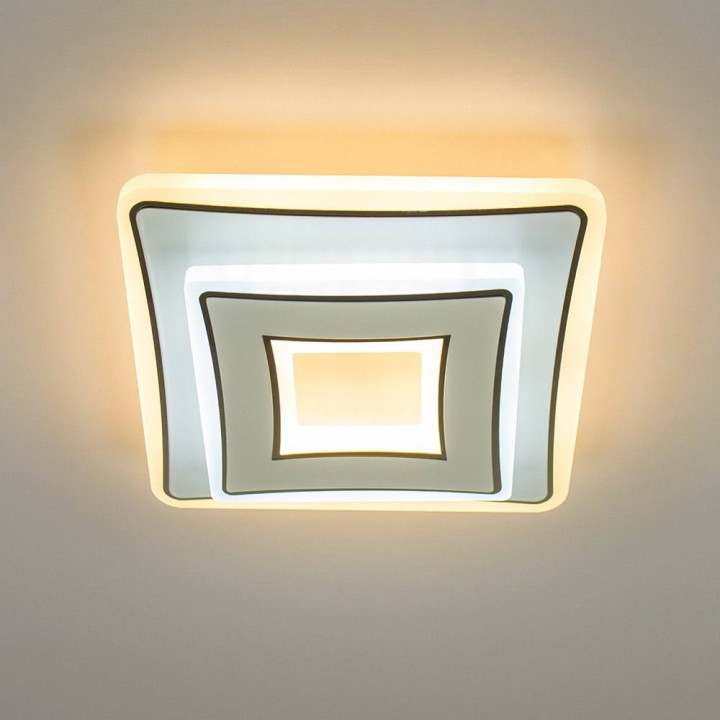 Люстра LED  LUMINARIA FOCOS 40W S200 ON/OFF  220V IP20,Білий/Хром.