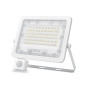 Прожектор VIDEX LED 50W з дат. руху та освітл. 5000K 5000Lm IP65 220V білий  VL-F2E-505W-S  (480444)