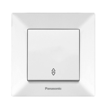 Вимикач 1-й прохідний Panasonic Arkedia Slim білий WNTC00032WH-UA
