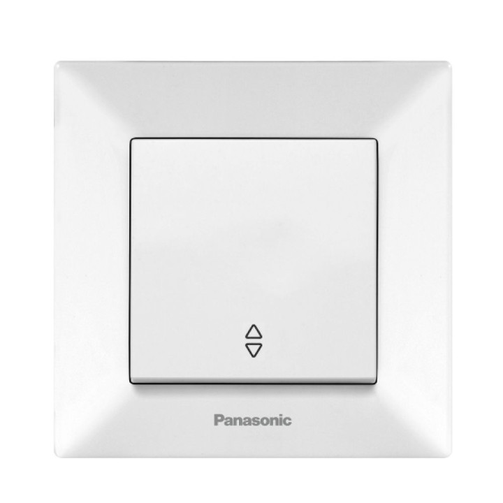 Вимикач 1-й прохідний Panasonic Arkedia Slim білий WNTC00032WH-UA
