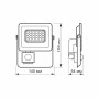 Прожектор VIDEX LED 10W з датчиком руху та освітл. 5000K  IP65 220V білий  VL-F2E-105W-S  (480437)