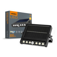 Прожектор світлодіодний VIDEX автономний 10W 5000K з датчиком руху VL-WLSO-025-S (484312)