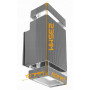 Світильник фасадний SMARTLED 2*GU10 Ip44 пластик сірий 6965