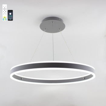 Люстра LED SMART ESLLSE STELLA 96W ,IP20,3000-6500K,сірий, 10306.
