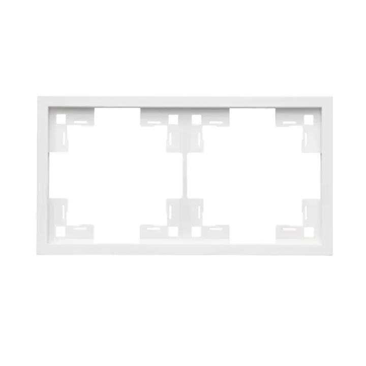 Рамка ELEQUS 2-на Quadrant білий EQ-FR2-1