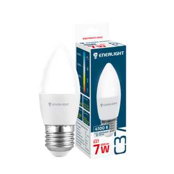 Лампа світлодіодна Enerlight C37 7W 4100K E27
