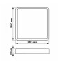 Cвітильник ETRON 1-ESP-2007 48W 3CCT MODERN black&white IP20