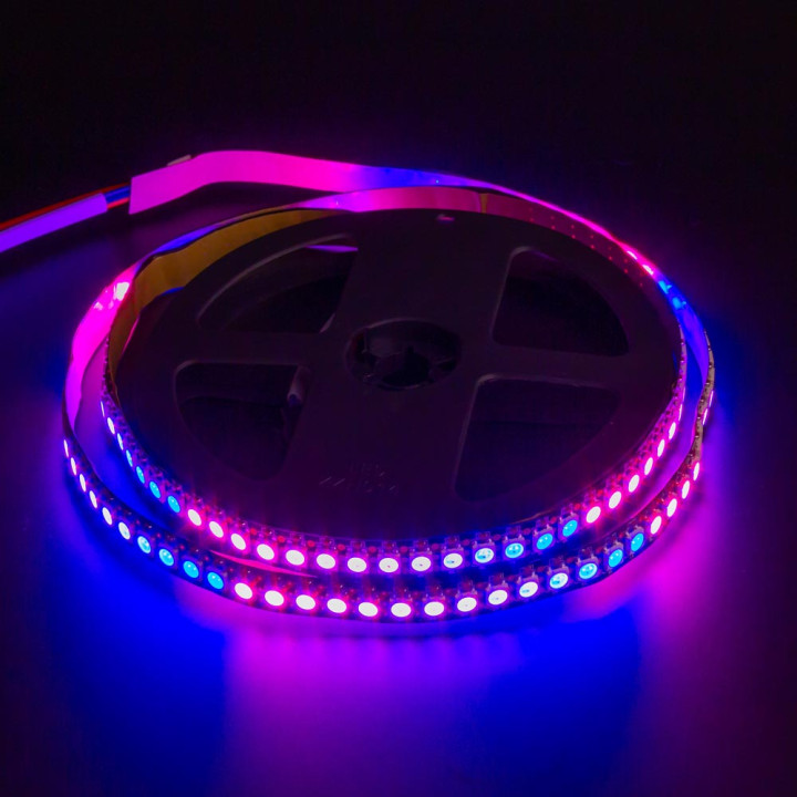 Стрічка світлодіодна AVT-03-144RGB WS2812-5V, SMART SMD5050, (1M в бабіні) 1017956