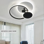 Люстра LED SMART ESLLSE ECLIPSE 3R LR 75 Вт 480×425×130 мм Чорно-біла 10441