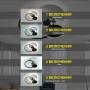 Люстра LED SMART ESLLSE ECLIPSE 3R LR 75 Вт 480×425×130 мм Чорно-біла 10441