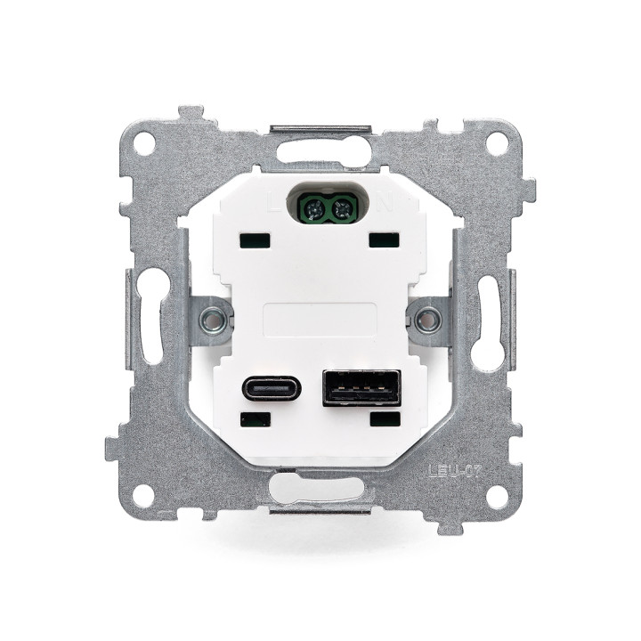 Механізм розетки ELEQUS USB Fast-Charging 20W (type A+C) EQ-M-SO