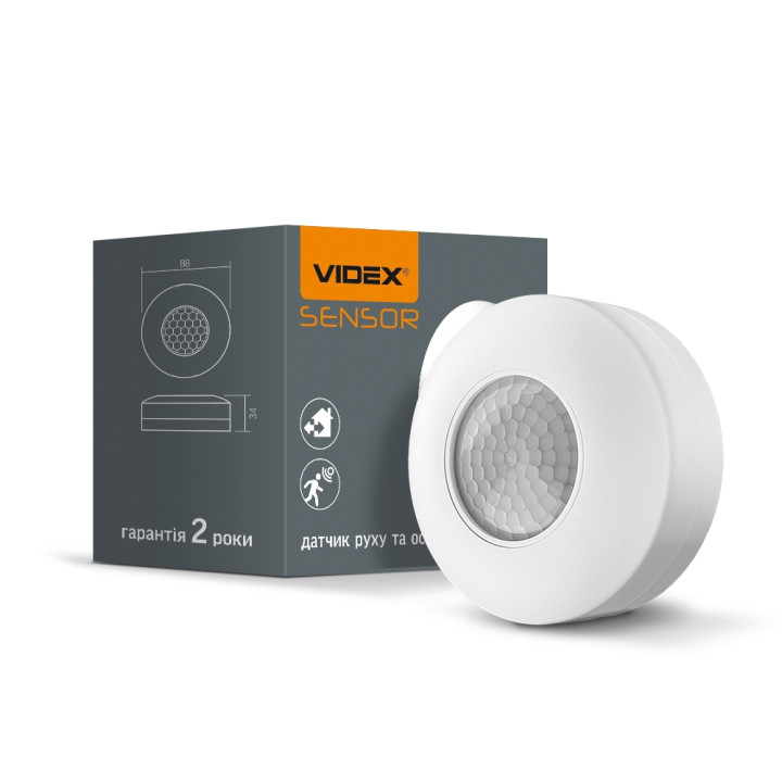 Датчик руху та освітлення інфрачервоний VL-SPC12W 220V 1200W VIDEX (299297)