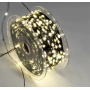 Гірлянда діодна 1000 LED "Роса" на катушці ТЕПЛА БІЛА 100м.+USB Зелений кабель (8 режимів) 19090-07