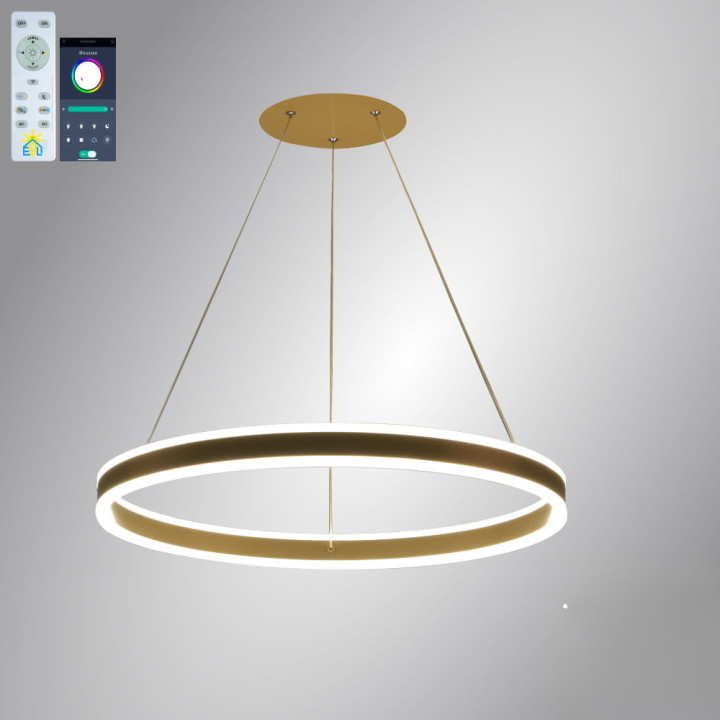 Люстра LED SMART NSV  STELLA 96W,IP20,3000-6500K,золотий,10038