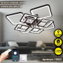 Люстра LED SMART ESLLSE TWIST ICE 165 Вт SMART 595x595x110 мм Чорна 10585