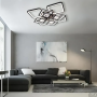 Люстра LED SMART ESLLSE TWIST ICE 165 Вт SMART 595x595x110 мм Чорна 10585