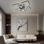 Люстра LED SMART ESLLSE TWIST ICE 165 Вт SMART 595x595x110 мм Чорна 10585