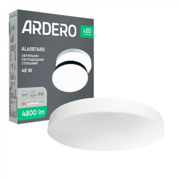 Світильник LED ARDERO AL6087ARD 48W круг білий 4800Lm 3000-6500K