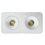 LED світильник ДББ SIDNEY-2L білий VIOLUX прямокутник 20W 4000K IP20 330461