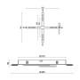 Люстра LED SMART ESLLSE BOOM, 100W,  Білий, 3000-6500K, 10010