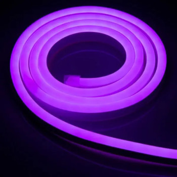 Світлодіодний NEON PROLUM Серія SF (крок різки 2.5см) 12V, фіолетовий , IP68, 8-16mm(120030)