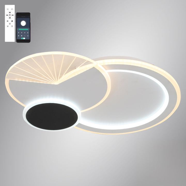 Люстра LED SMART ESLLSE COMETA 90W,IP20,3000,6500К,білий,чорний,10210.