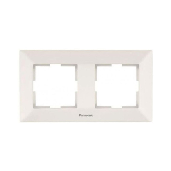 Рамка 2-а кремова Panasonic Arkedia Slim WNTF08022BG-UA