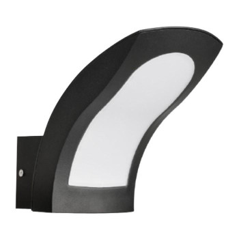 Світ. садово-парк. LED 15W, 4200K, 555Lm, SUPERB, IP65, настінний чорний, 076-040-0015-010
