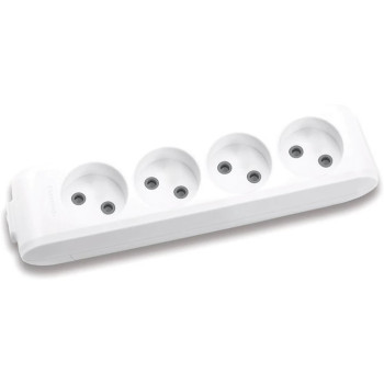 Колодка 4-а з шторками , сіра Panasonic X-tendia WLTB02402GR-UA
