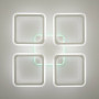 Люстра LED LUMINARIA LOOK RGB 120W 4Q 540/70 WHITE/OPAL 220V, 3000-6500+RGB, IP20 з пультом,білий