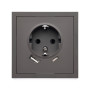 Фронтальна панель розетки ELEQUS 1-на з/з 2*USB Type A+C темно сірий EQ-SOAC-3