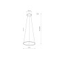 Підвісний світильник Nowodvorski 10813 Circolo LED S 1x18W 3000K 560Lm IP20 B