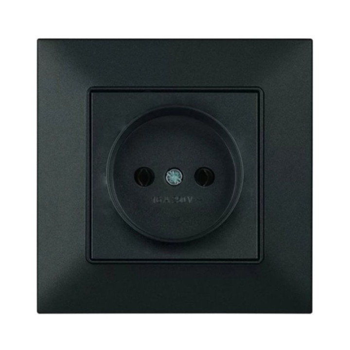 Розетка 1-а чорна Panasonic Arkedia Slim
