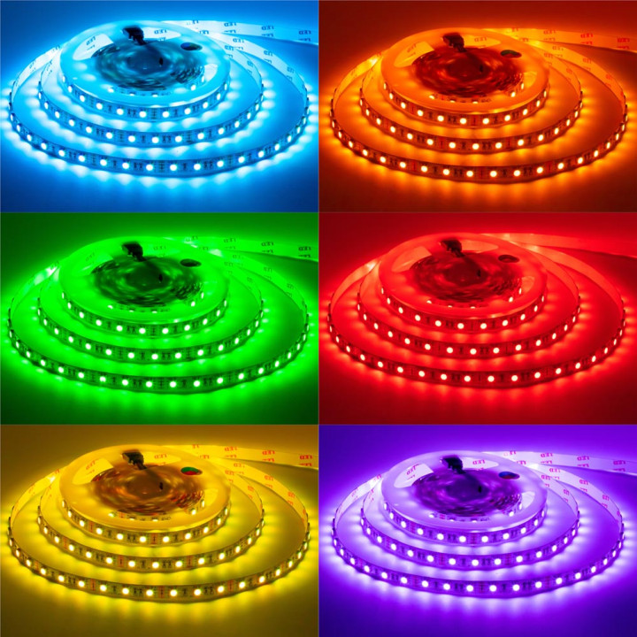 Стрічка LED SMD 5050, 60d/m, 14.4W/m, 720lm/m, IP65, RGBF (5050RGBF60), St. 1015430