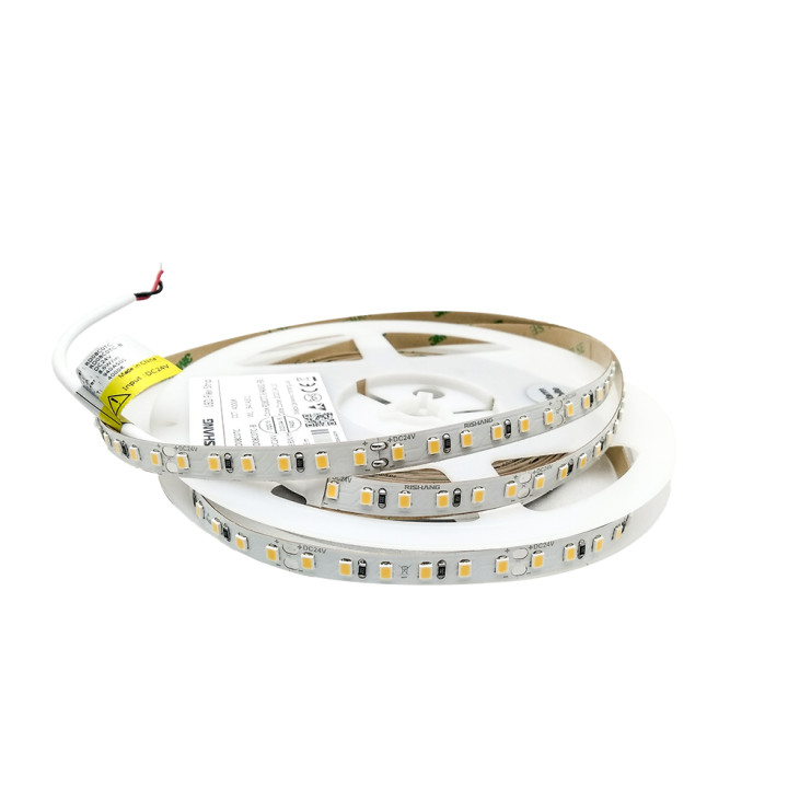 Стрічка світлодіодна SMD 2835, 24V,120d/m, 8.6W/m, 4000K, IP20, (RD08C0TC-B)
