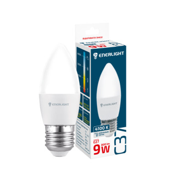 Лампа світлодіодна Enerlight C37 9W 4100K E27